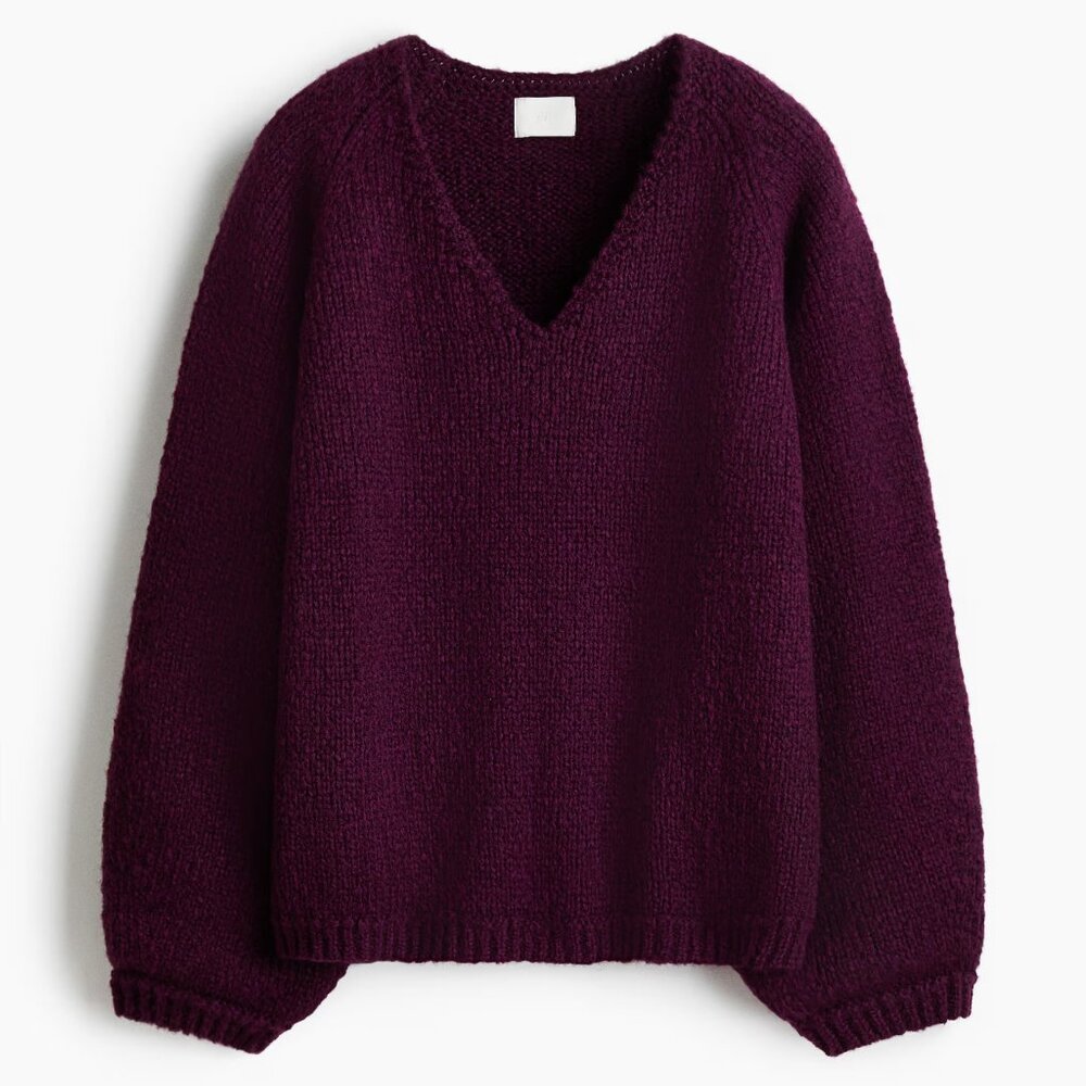 H&M KNIT V-NECK SWEATER